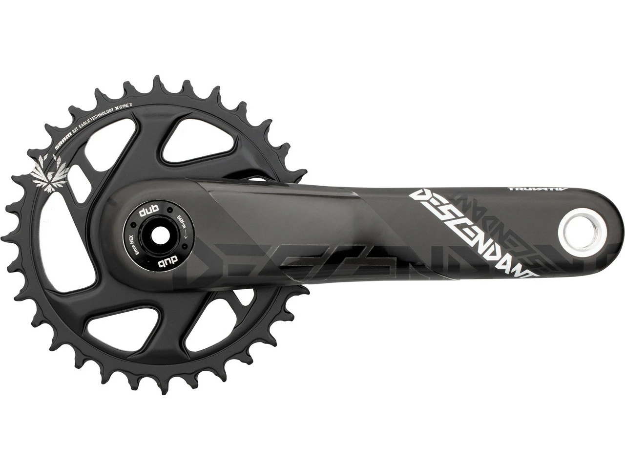 TRUVATIV Descendant Carbon Eagle Boost Direct Mount DUB 12-fach Kurbelgarnitur 3 TRUVATIV Descendant Carbon Eagle Boost Direct Mount DUB 12-fach Kurbelgarnitur