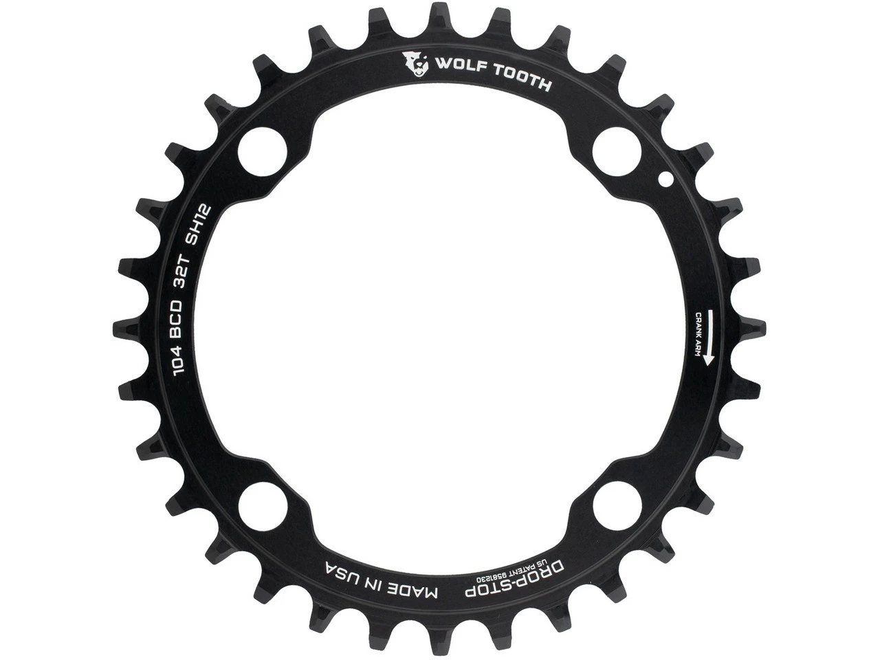 Wolf Tooth Components 104 BCD Kettenblatt Für Shimano HG+ 12-fach Kette 3 Wolf Tooth Components 104 BCD Kettenblatt Für Shimano HG+ 12-fach Kette