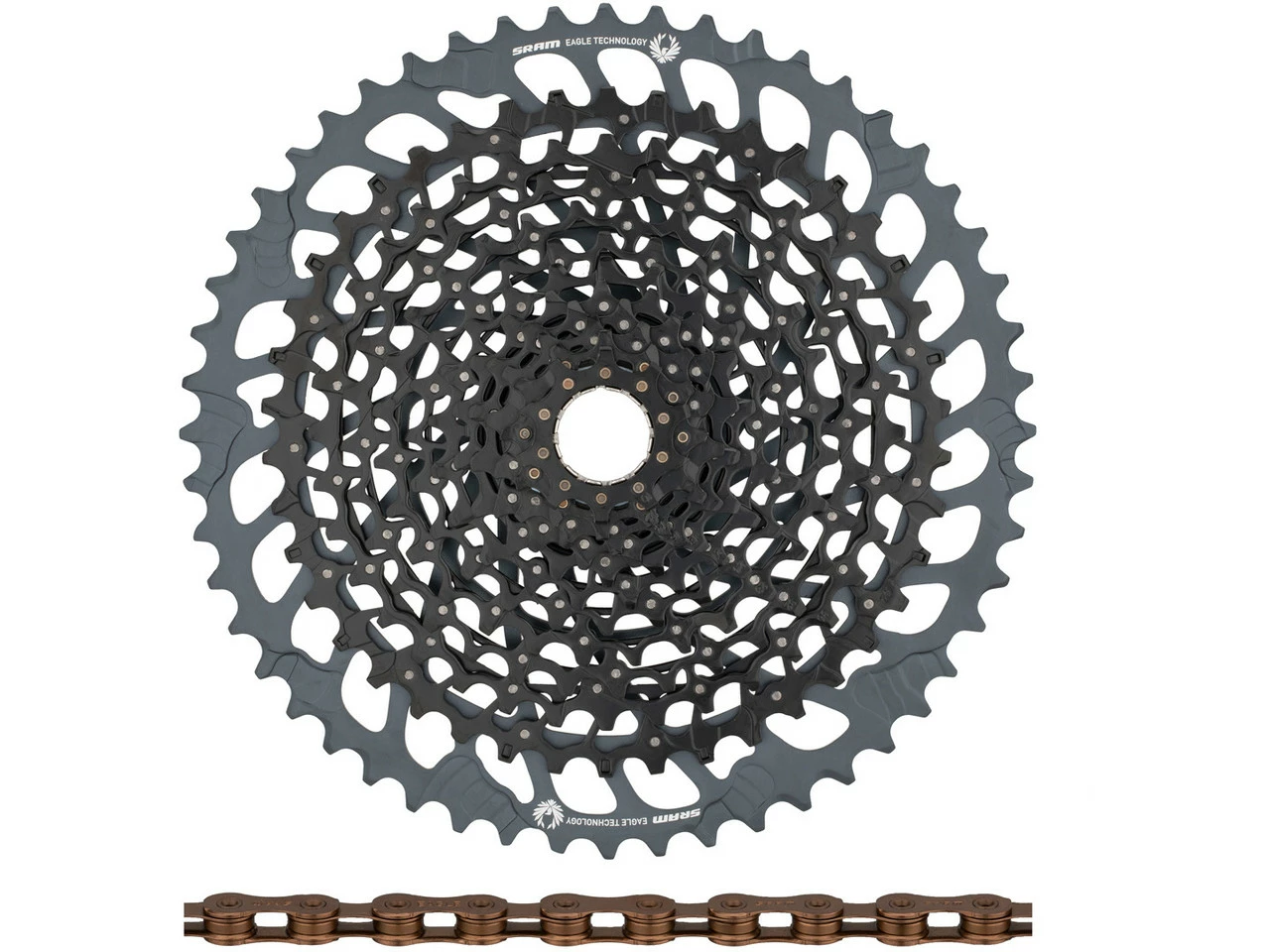 SRAM GX Eagle XG-1275 Kassette + Eagle Kette 12-fach Verschleißset 3 SRAM GX Eagle XG-1275 Kassette + Eagle Kette 12-fach Verschleißset