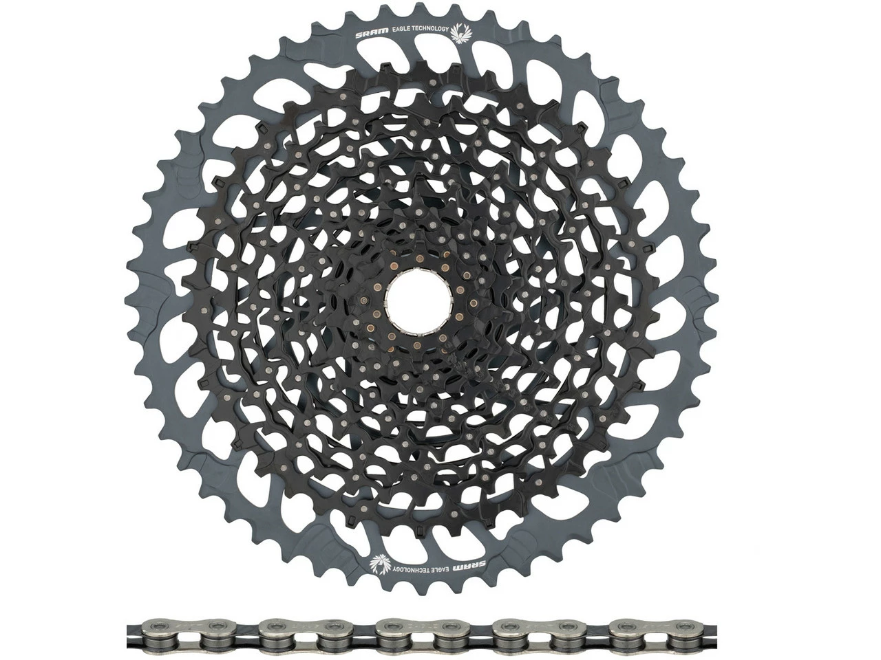 SRAM GX Eagle XG-1275 Kassette + Eagle Kette 12-fach Verschleißset 11 SRAM GX Eagle XG-1275 Kassette + Eagle Kette 12-fach Verschleißset – Bild 9