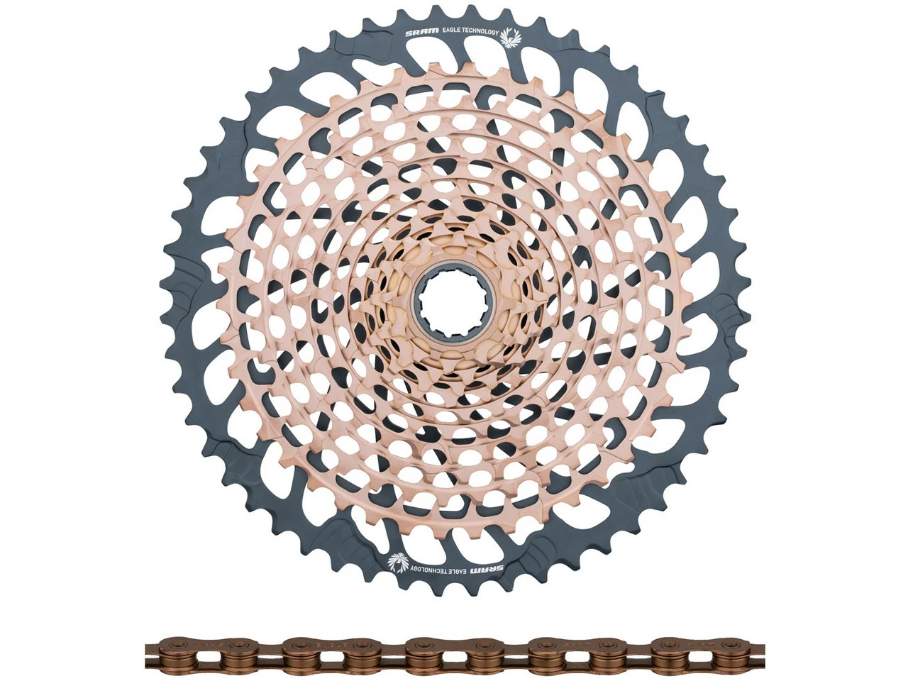 SRAM XX1 Eagle XG-1299 Kassette + PC XX1 Eagle Kette 12-fach Verschleißset 3 SRAM XX1 Eagle XG-1299 Kassette + PC XX1 Eagle Kette 12-fach Verschleißset