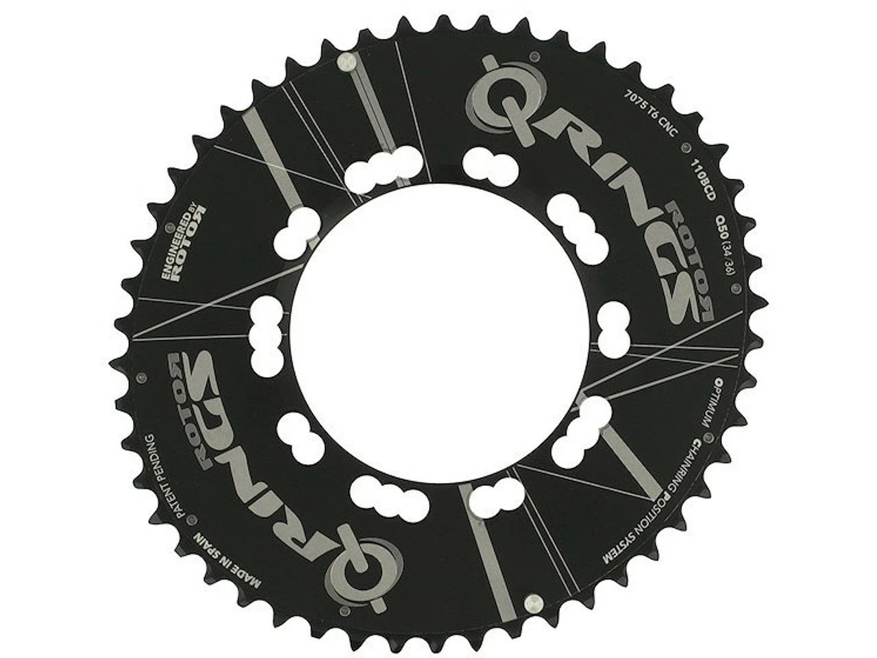 Rotor Kettenblatt Road Aero, 5-Arm, Q-Rings, 110 Mm Lochkreis 3 Rotor Kettenblatt Road Aero, 5-Arm, Q-Rings, 110 Mm Lochkreis