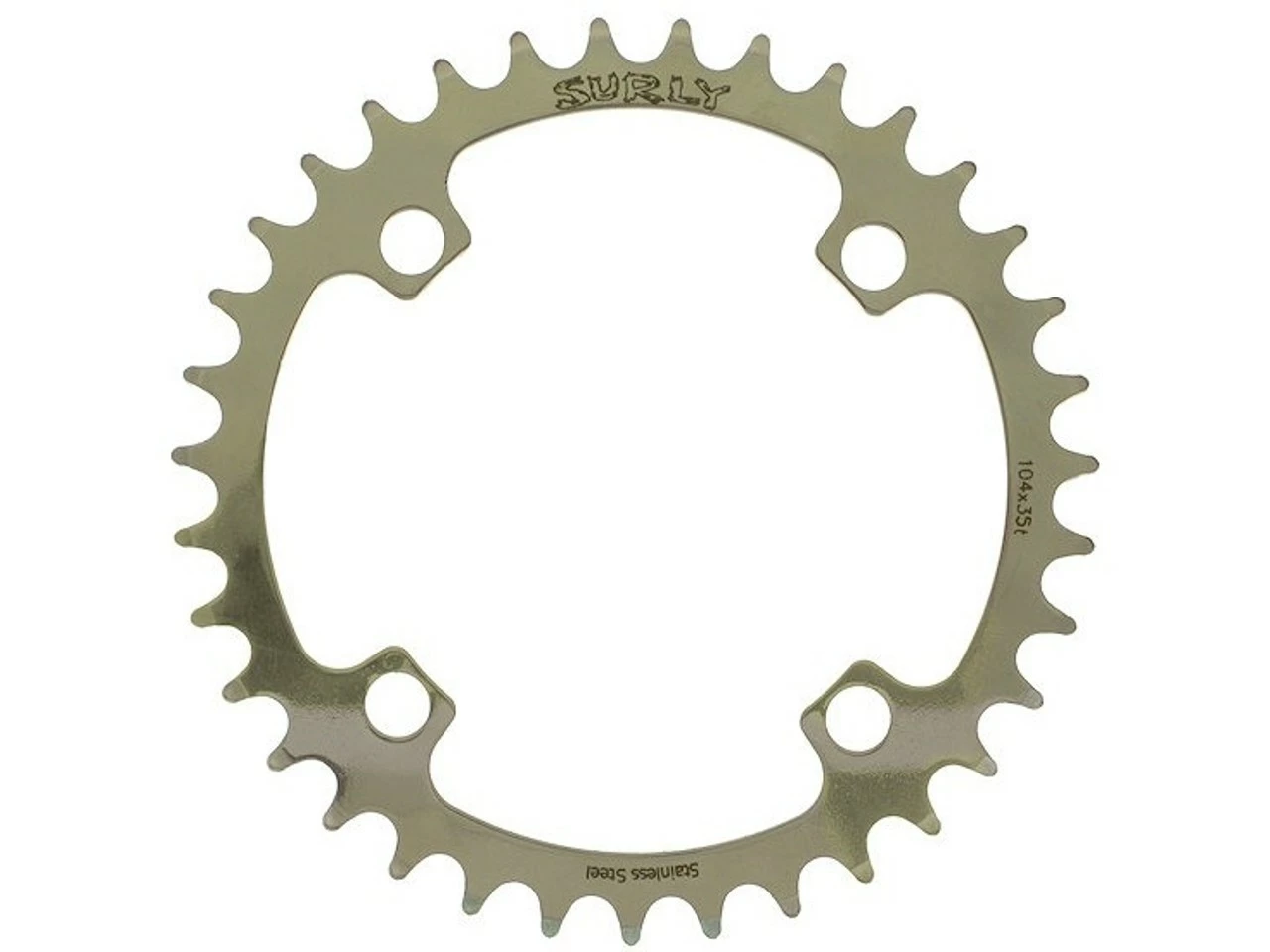 Surly Kettenblatt, 4-Arm, 104 Mm Lochkreis 3 Surly Kettenblatt, 4-Arm, 104 Mm Lochkreis
